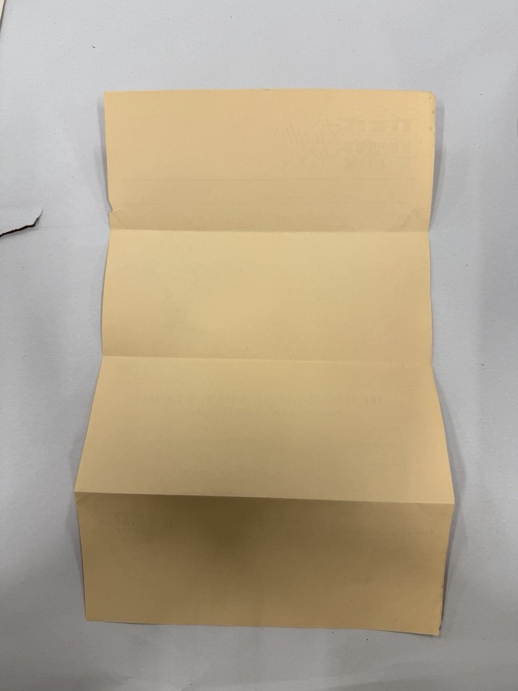 Faculty House Gourmet Menu Broadside –