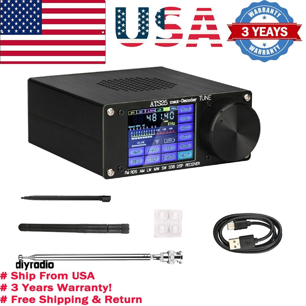 HamGeek ATS25max-Decoder Si4732 Full Band Radio Receiver DSP SW +Activation Code