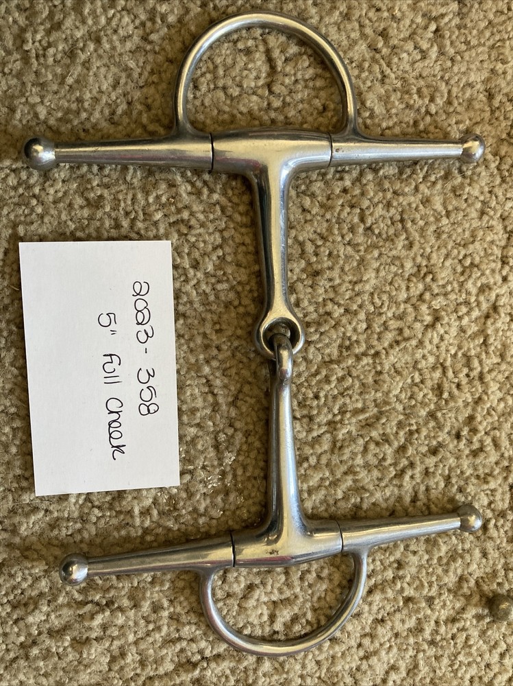 5” Unbranded Full Cheek Stainless Snaffle