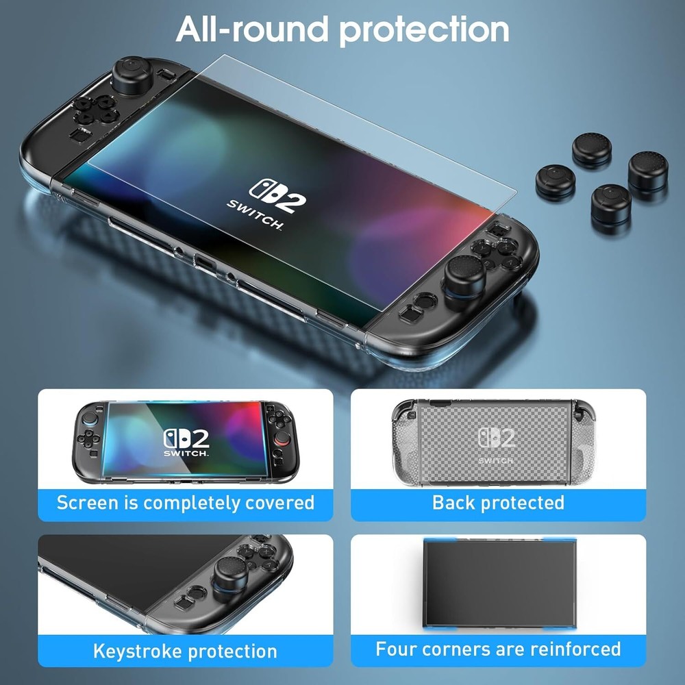 💯Switch 2 Case for Nintendo Switch 2(2025) Switch 2 TPU Protector Case Covers