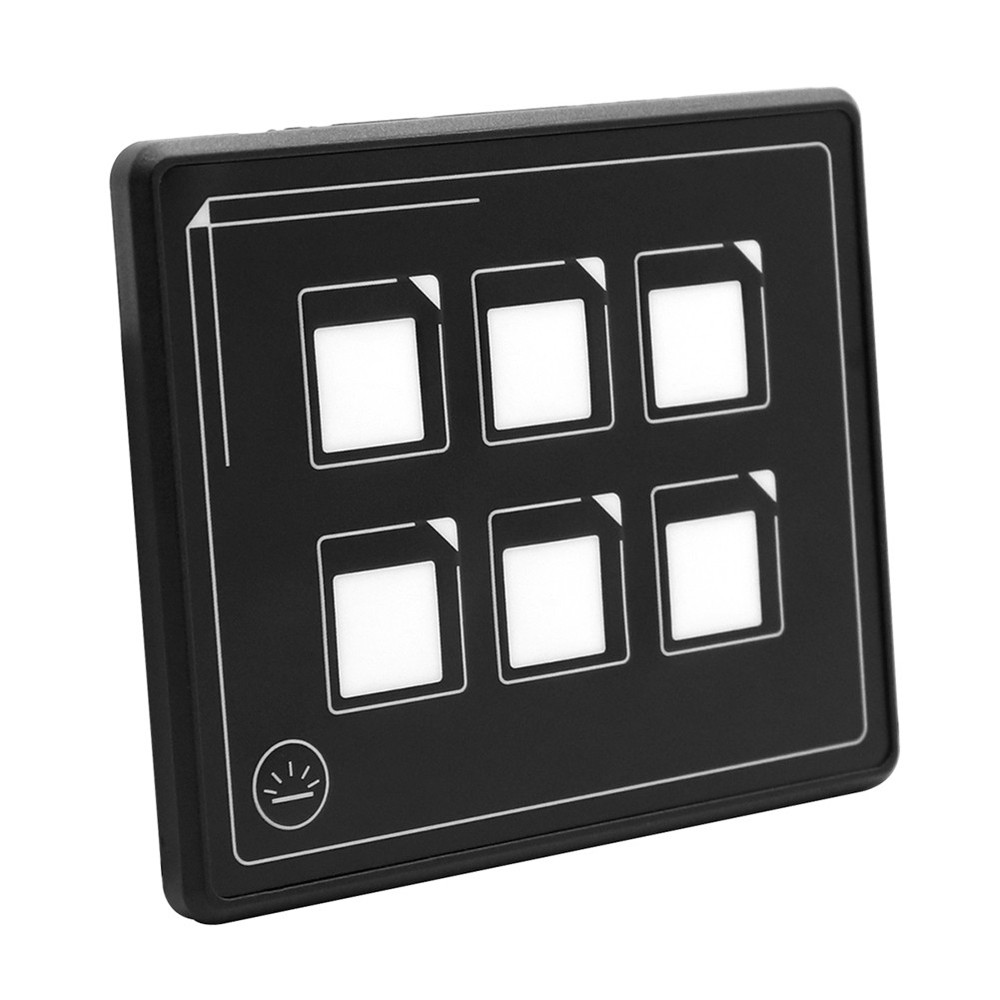 Universal 6P LED Touch Membrane Control Panel Switch For Car Electronic Acc PYSD