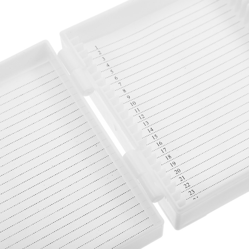 Microscope Accessories Slide Case Storage Organizer Plastic Container