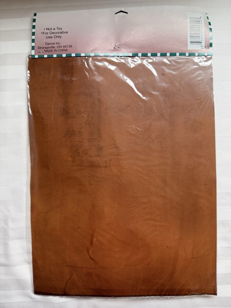 Darice NEW Rustic Accents Rusted Shape 9”x12” Rust Tin Sheet, 2 Pcs