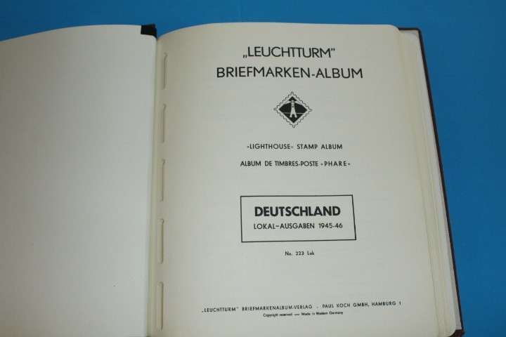 Germany Zones Locals 1945 Lighthouse Specialty Springback Album BlueLakeStamps