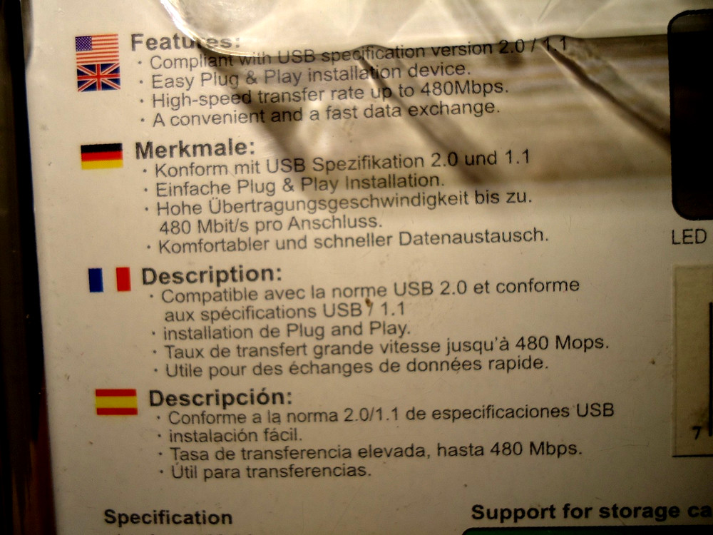 I-rocks IR-5400 STYLISH Multi Card White Reader