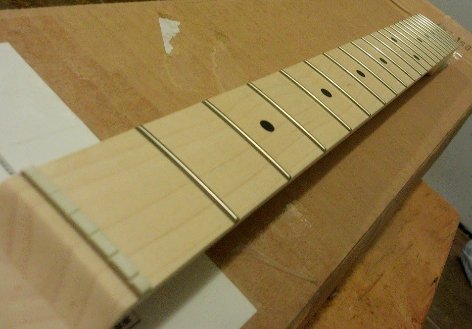 Warmoth Strat Modern 16 radius thin Maple CBS Head 6150 Speed Stratocaster neck