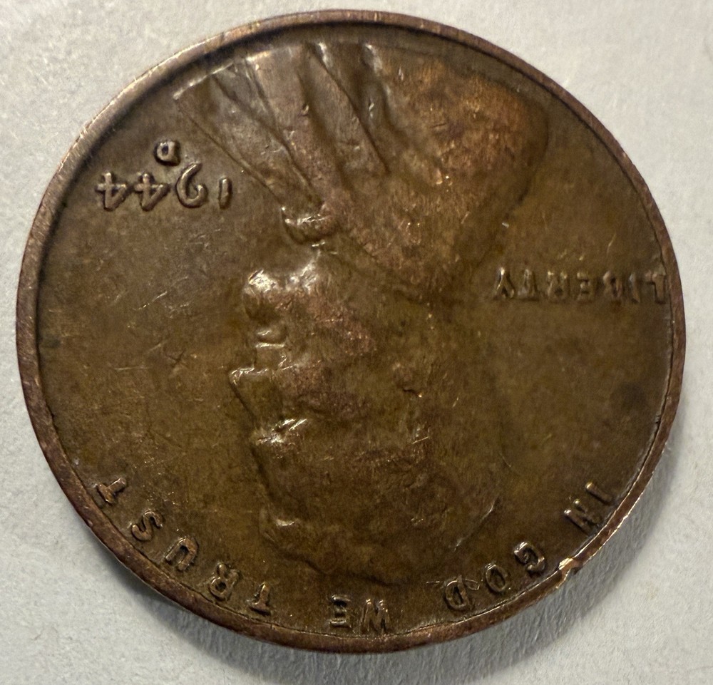 1944 D Lincoln Wheat Penny DDO + Obverse + Reverse Errors (#517)
