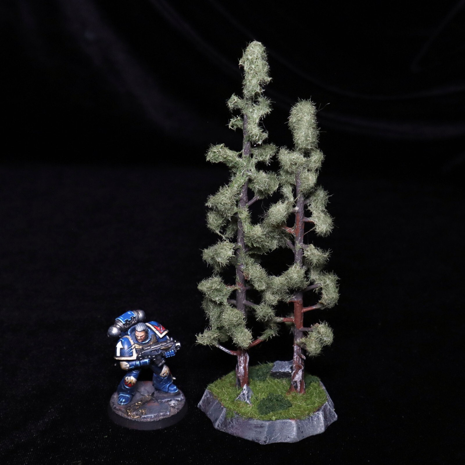 Handmade Pine/Fir Trees Set of 5 RPG Wargaming Terrain