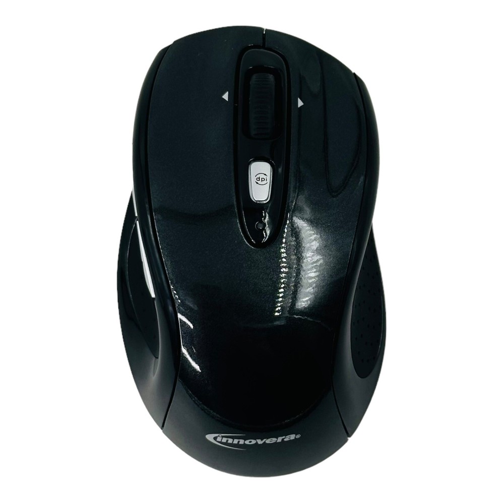 Innovera Wireless Mouse Optical Mouse USB-A Receiver Black Computer Mouse