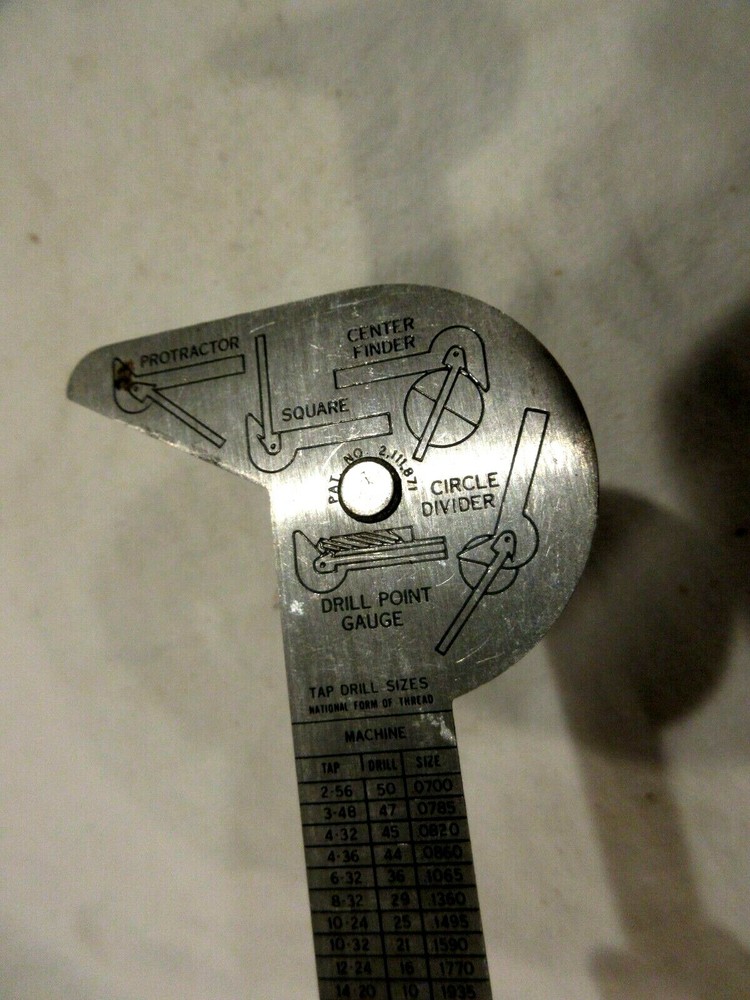 Craftsman 9-4026 Machinist Protractor Square