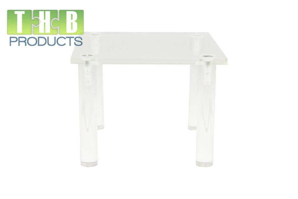 3" Clear Acrylic Square Table Riser for Dolls Action Figures & Art - Item #18000