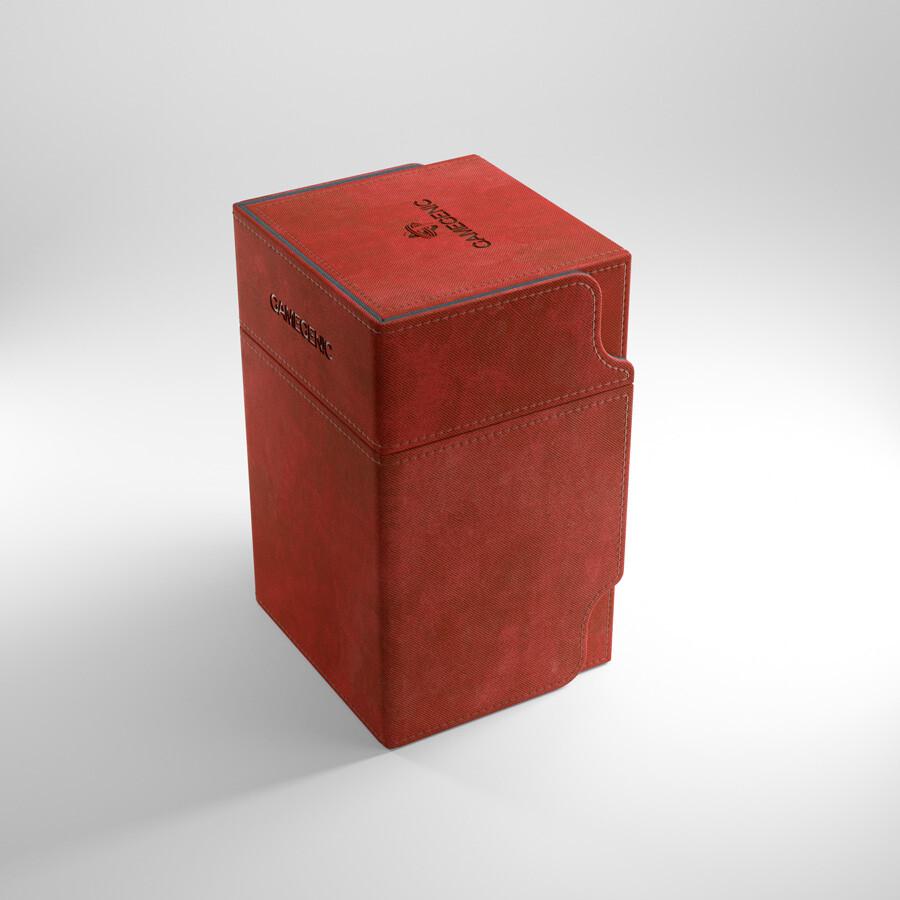 Watchtower 100+ Card Convertible Deck Box: Red GameGenic