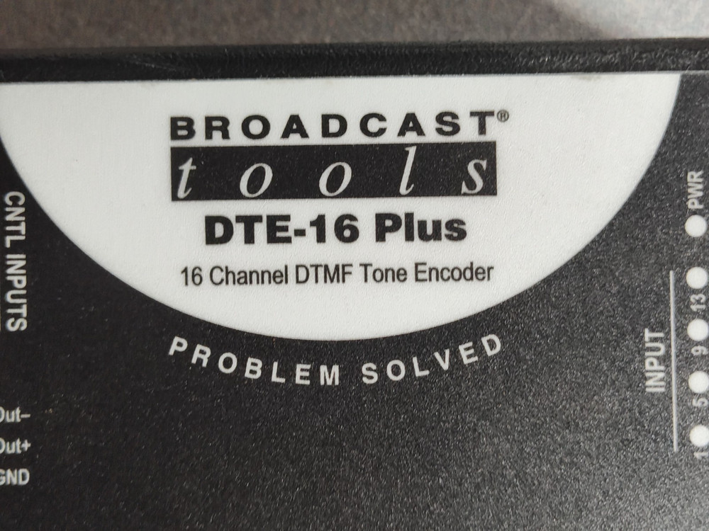 Broadcast Tools DTE-16 plus 16 ch DTMF encoder