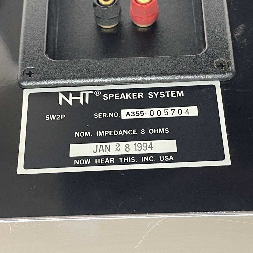 NHT SW2P Passive Subwoofer 10"