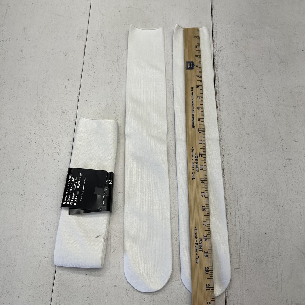 PediatRx Sock Solutions AFO Interface Socks Large White Seamless COOLMax 2 Pair