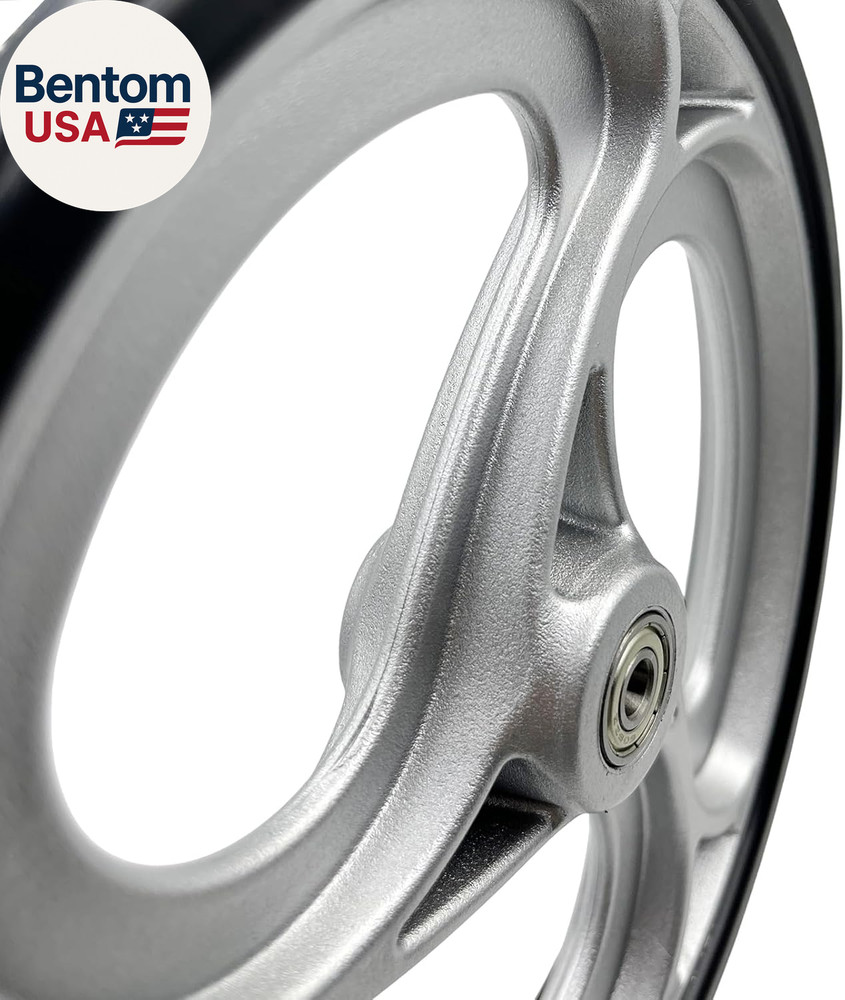 2 Pcs 10" Replacement Wheels for Rollator Walker Wheelchairs Walker Wheels Repla