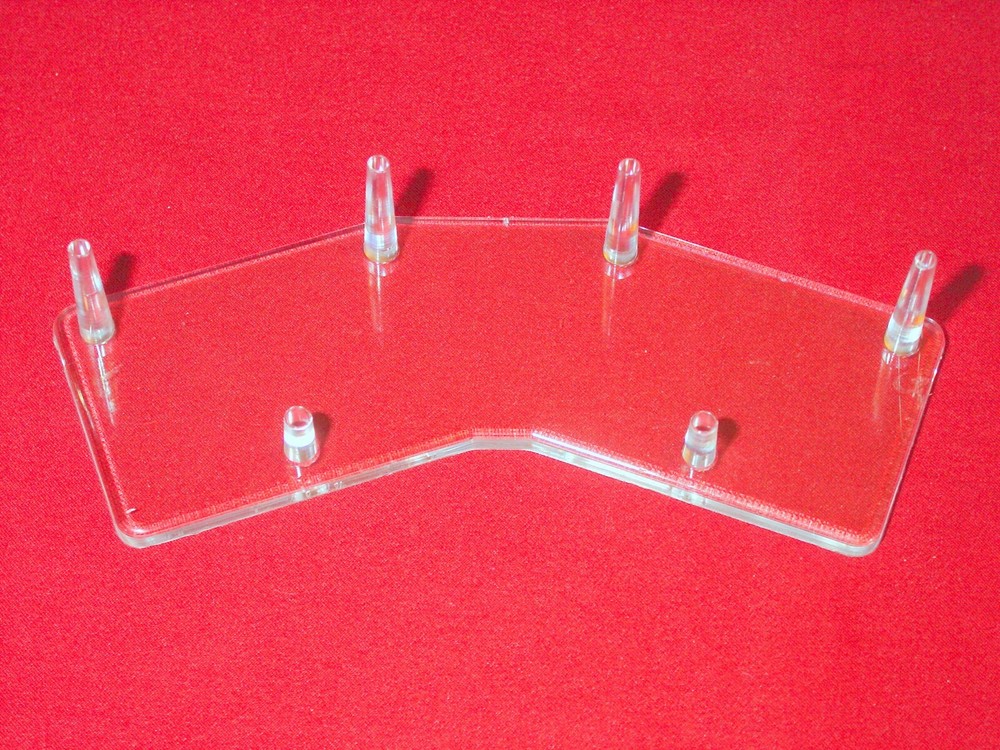 *2 Paired 4-1/2" Six (6) Peg Display Stand For All Seashells Shell Shells