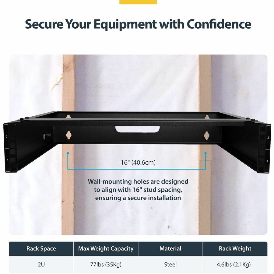 StarTech 2U Wall Mount Rack (rack2u14bracket)