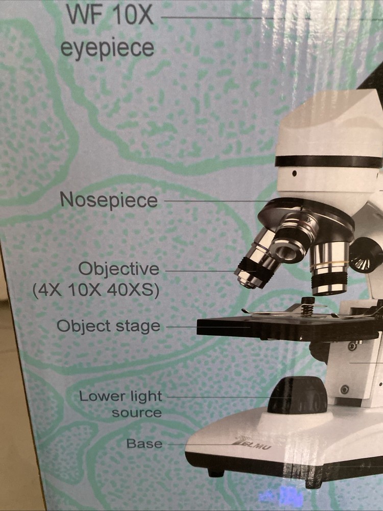 Telmu Model: XSP-75 Handheld Biological Microscope with Slide Sets