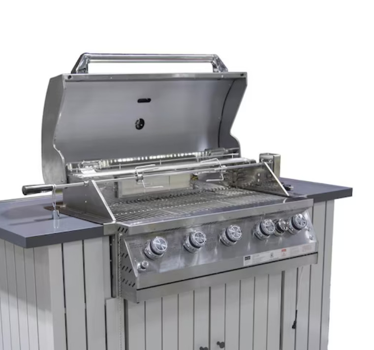 NXR 37 in Stainless Steel Built In Gas Grill 4 Burner Free Shipping