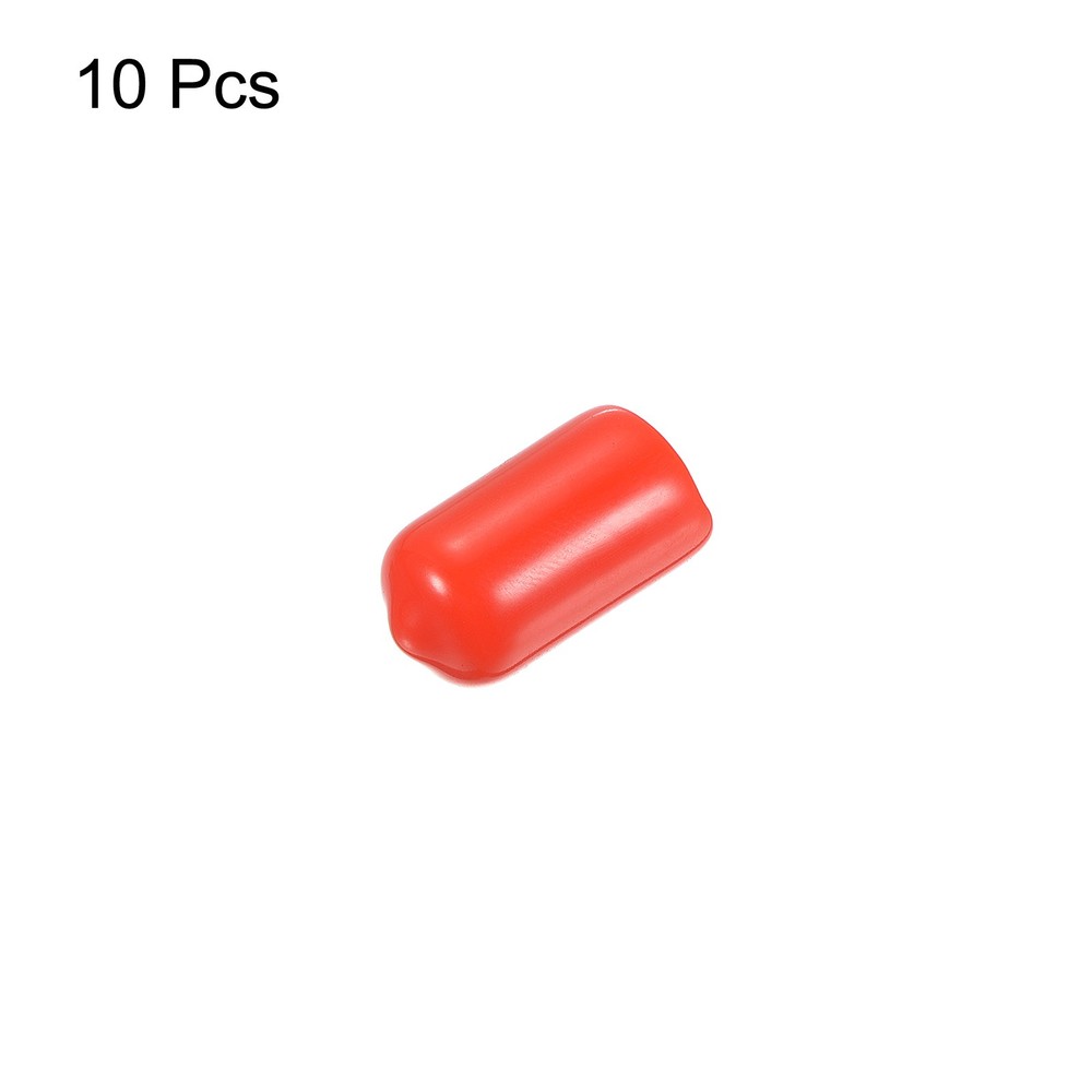 10mm Billiard Tip Cover, 10pcs Rubber Billiard Tool, Red