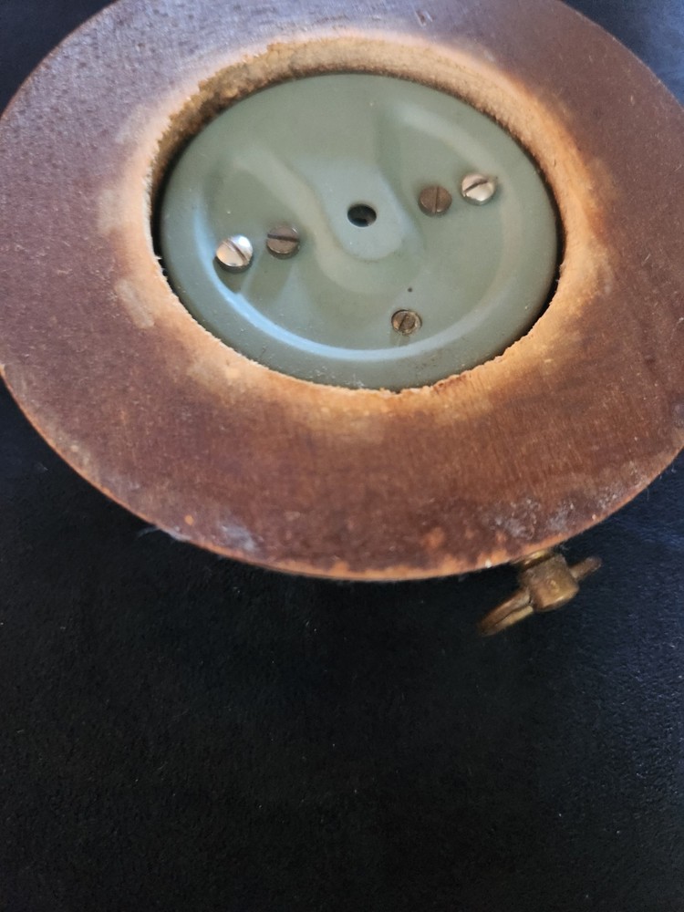 Vintage German Aneroid Barometer Round Wall Mount Untested