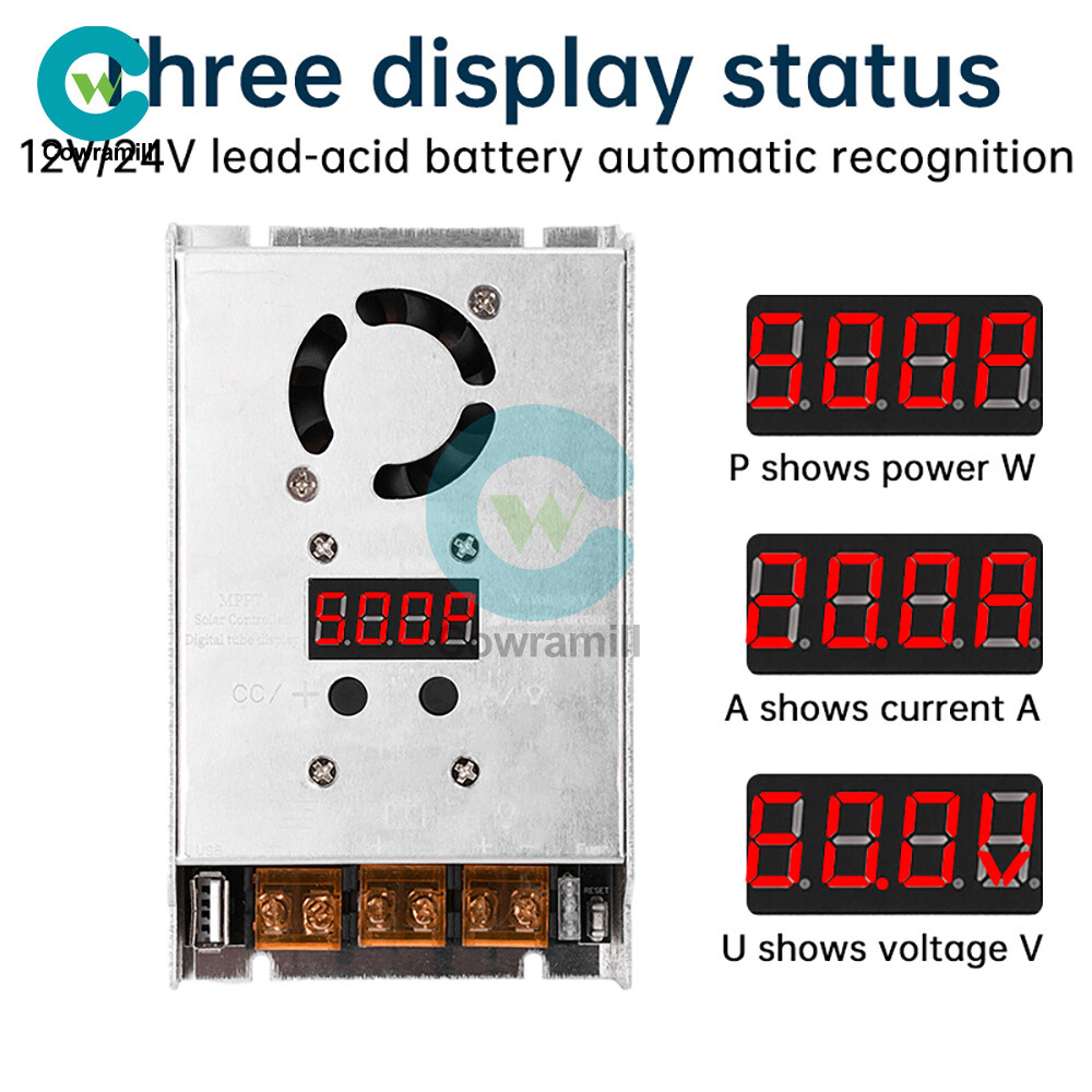 MPPT 500W 20A Solar Controller DC18-80V Buck Step-down Charging Control Module