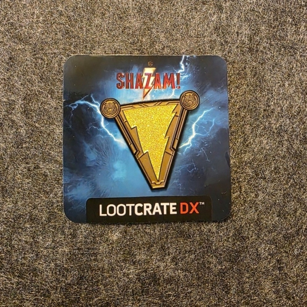Shazam! Lootcrate DX Lightning Pin