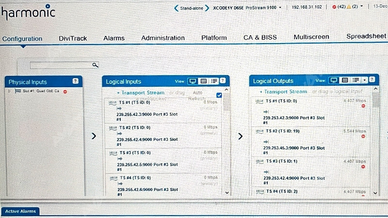 Harmonic Pro Stream 9100 Stream Processor Transcoder PRM-9100-CHS-AC