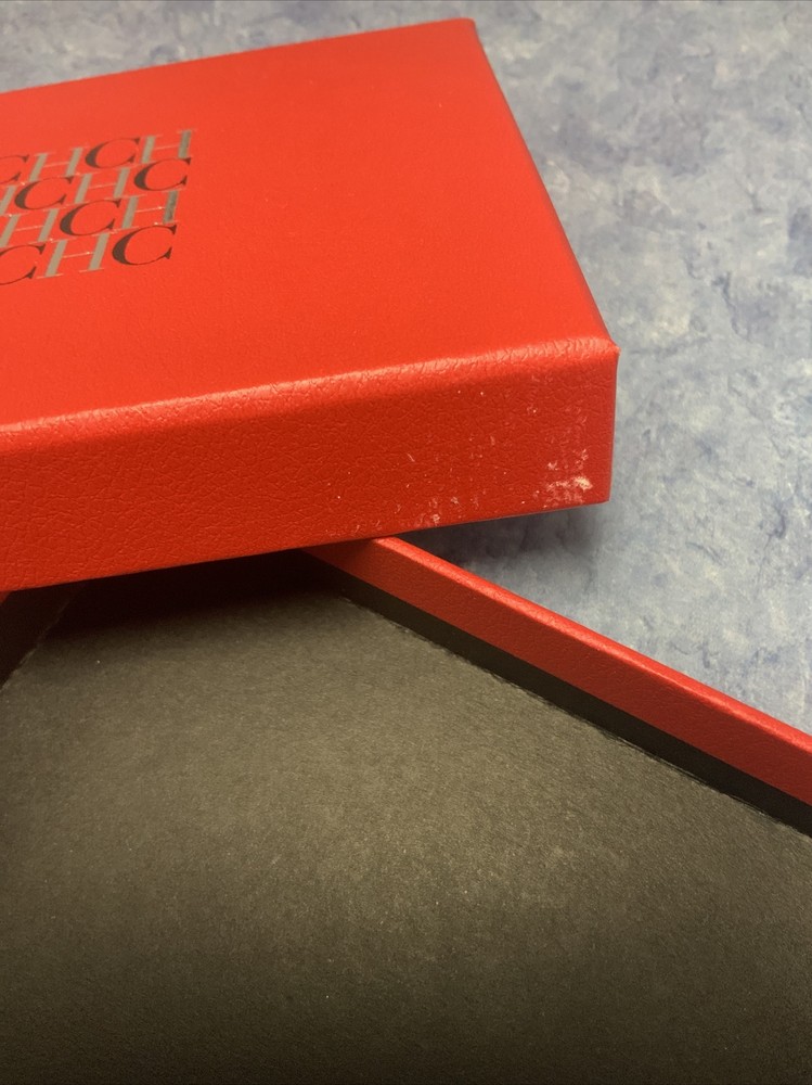 ''NEW'' CH CAROLINA HERRERA Red Small size Rectangular shaped Gift Box w/ logo