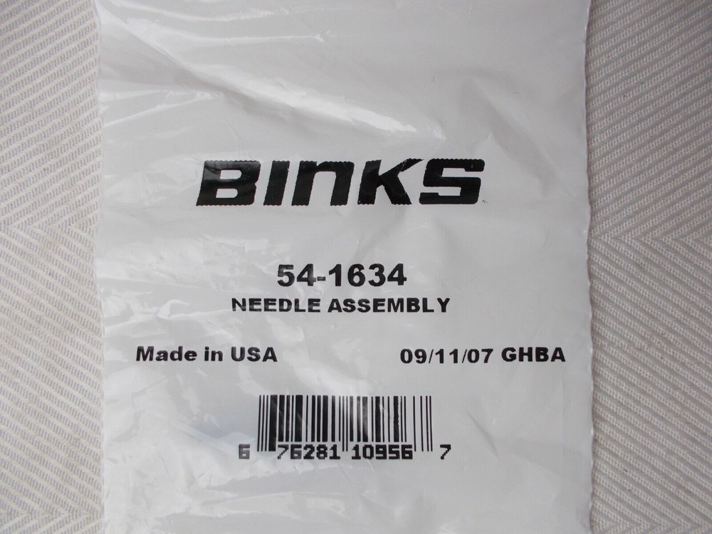 Needle Assembly Spray Gun  Binks 54-1634
