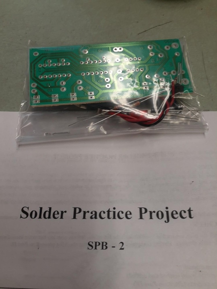 DIY Electronic Project, Beginner Soldering Practice Kit with Assembly Guide