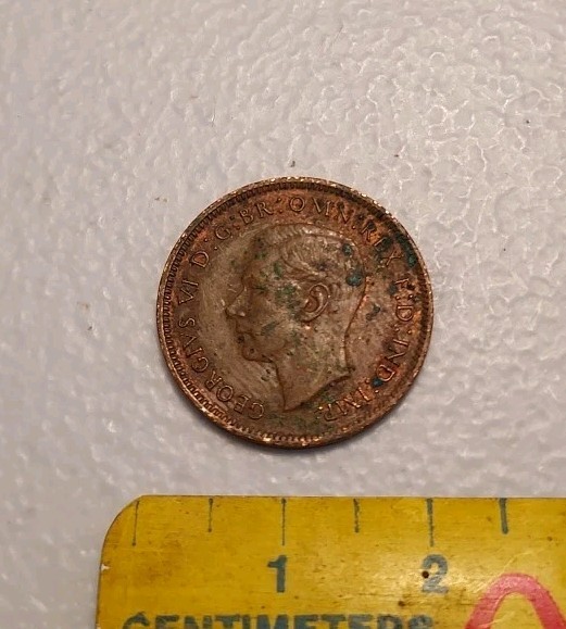 1944 Great Britain Farthing Coin