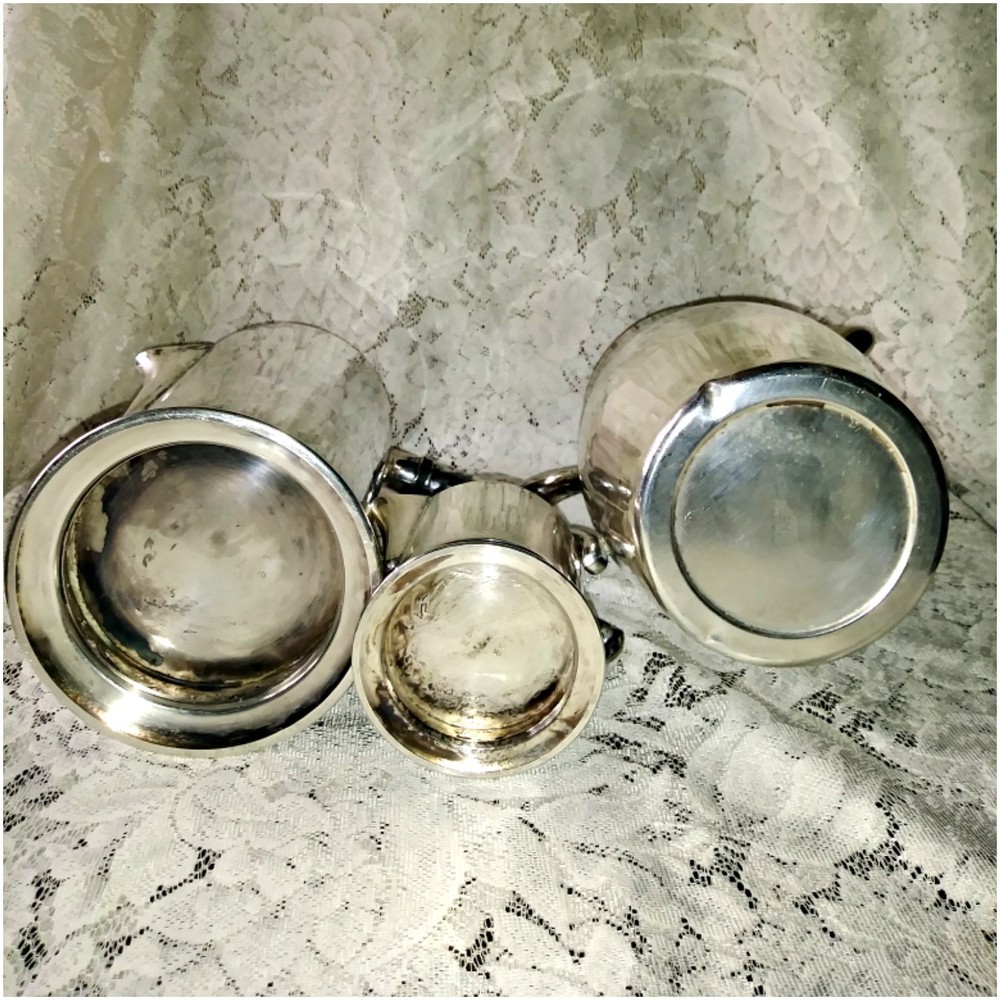 Vintage Silver Plate Teapots Bundle For Upcycling
