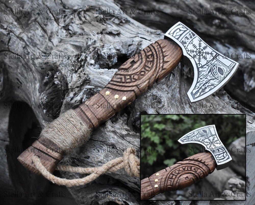 Viking Axe, Forged Tomahawk Axe, Throwing/ranger Axe