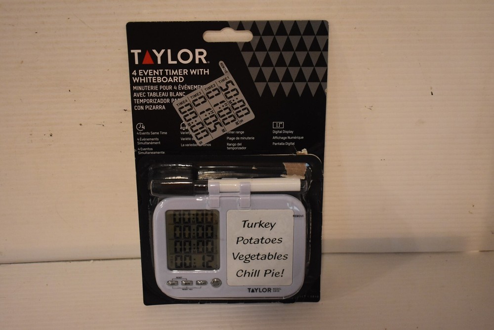 NEW Taylor Digital Plastic Timer with Whiteboard Model 5849