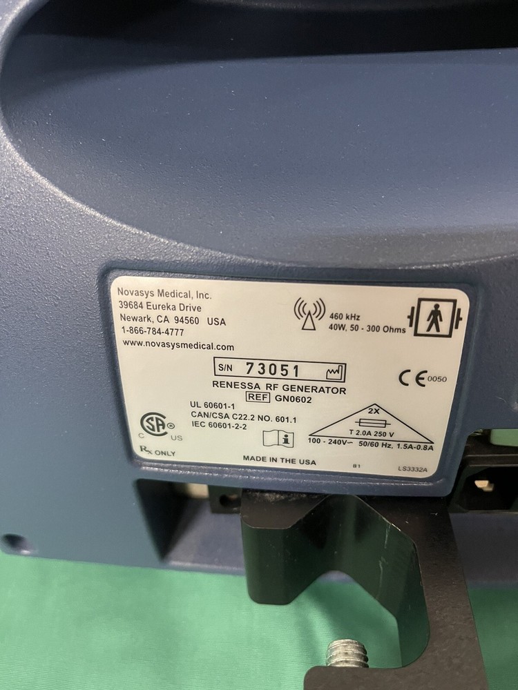 Novasys Renessa RF Generator, Version 7.00 - REF GN0602