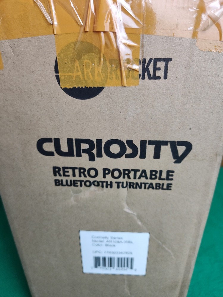 Arkrocket Curiosity Suitcase Bluetooth Turntable Vintage 3-Speed Record Player