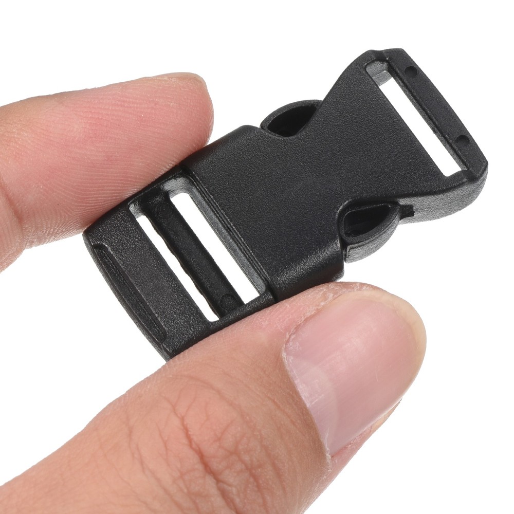 16 X Quick Side Release Clips Black 16mm Plastic Buckles