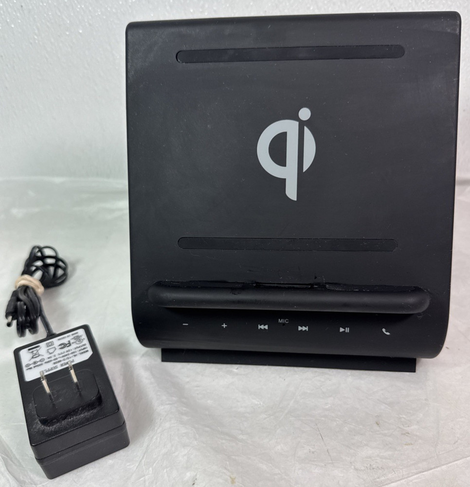 Azpen Dockall D108 Fast Wireless Charging Dock W/ Bluetooth Speaker - Tested