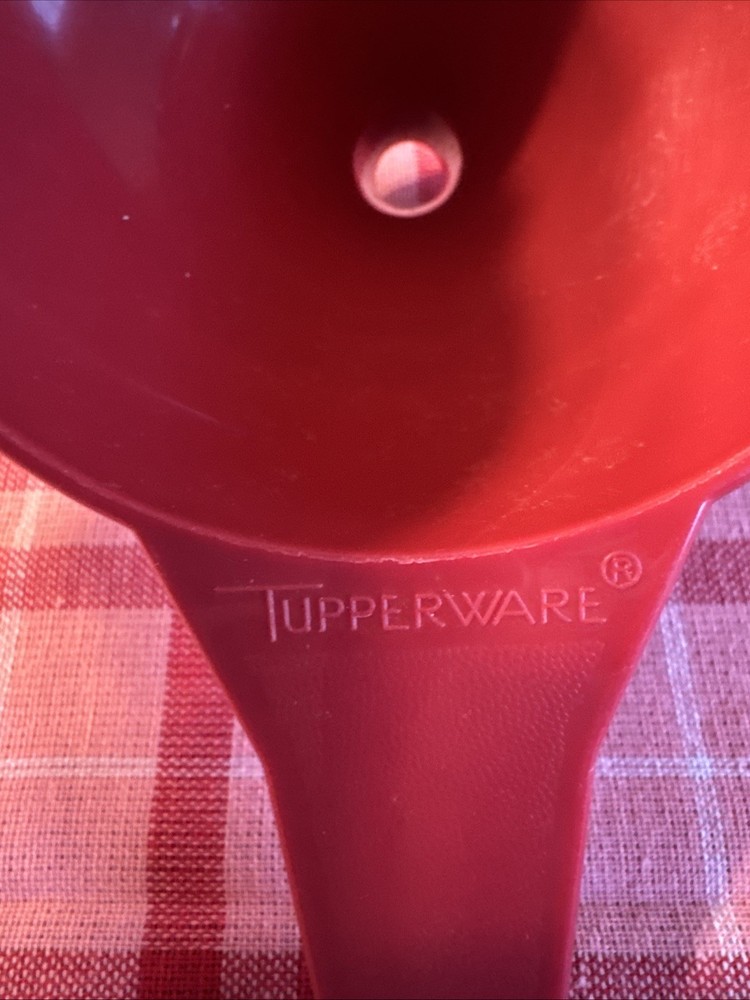 Brick Red Tupperware Funnel 1227-2 (DB)