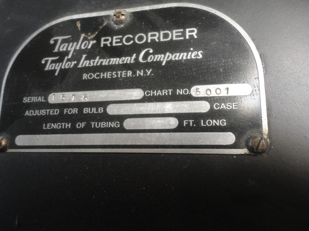 Taylor Instruments recording thermometer 1930