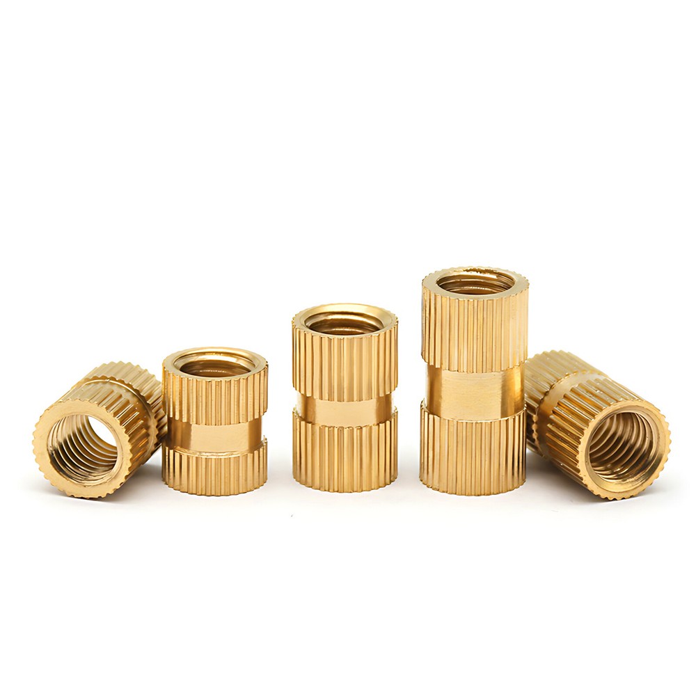 M1.4-M10 Thread Knurled Brass Threaded Heat Set Heat Resistant Insert Embedment