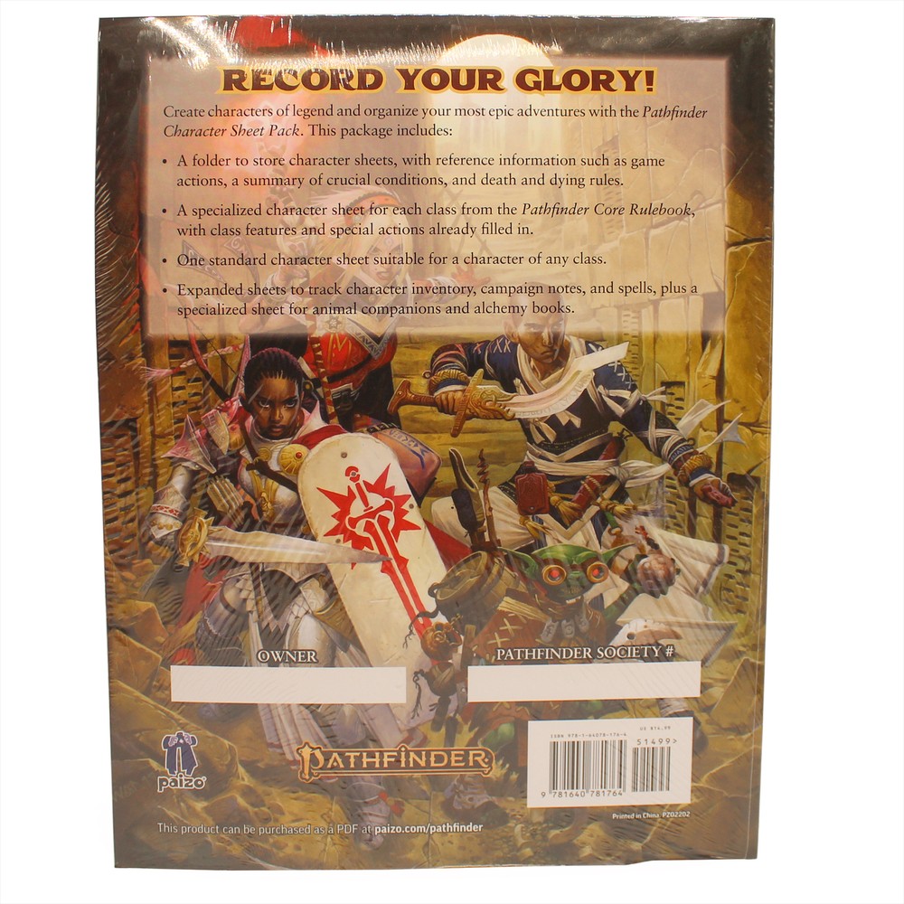 Pathfinder Character Sheet Pack