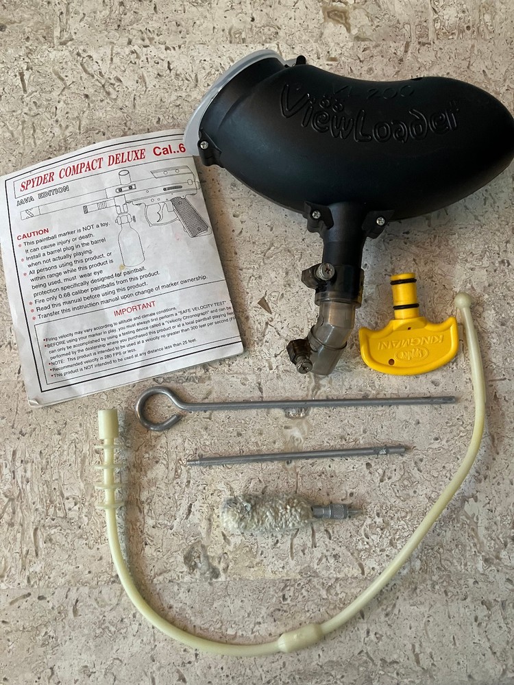 Spyder Compact Deluxe Paintball cal.68 JAVA w/Hopper, Cleaning Kit Not Working