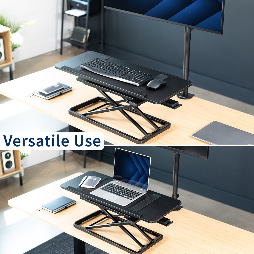 VIVO Black 30" Tilting Keyboard Riser