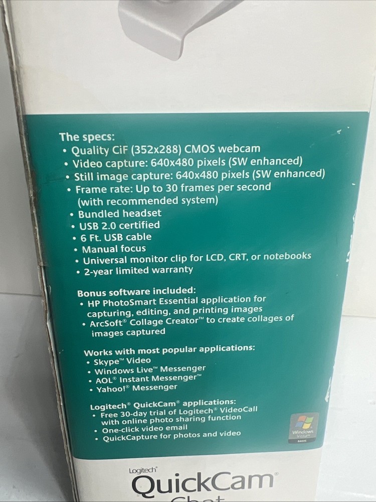 Logitech Quickcam 961462-0403 Web Cam