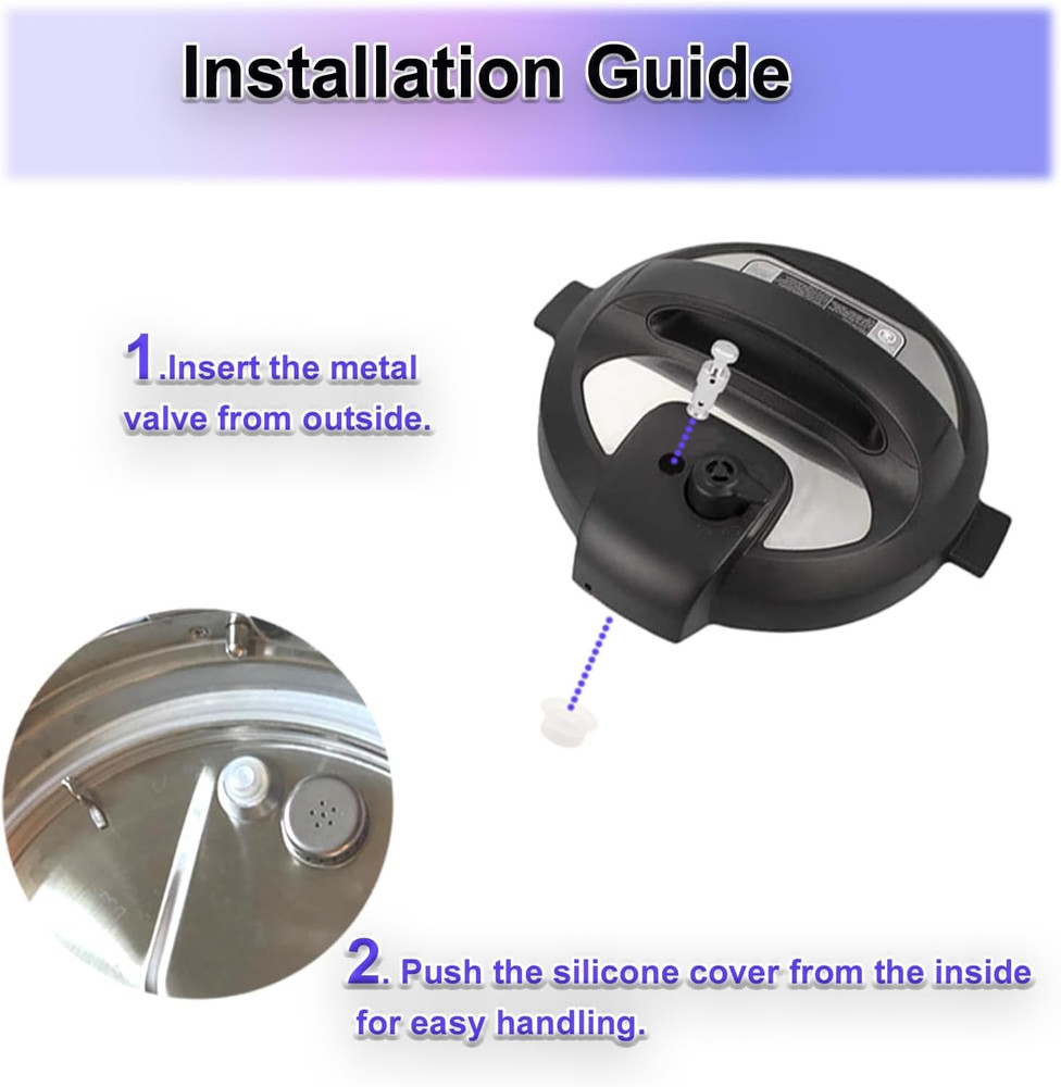 12 Pcs Float Valve Seal for Instant Pot, Replacement Gaskets & Anti-Block Shield