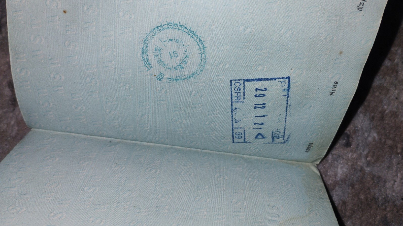 VINTAGE PASSPORT POLAND 1989 TRAVEL TEEN 14 Y.O