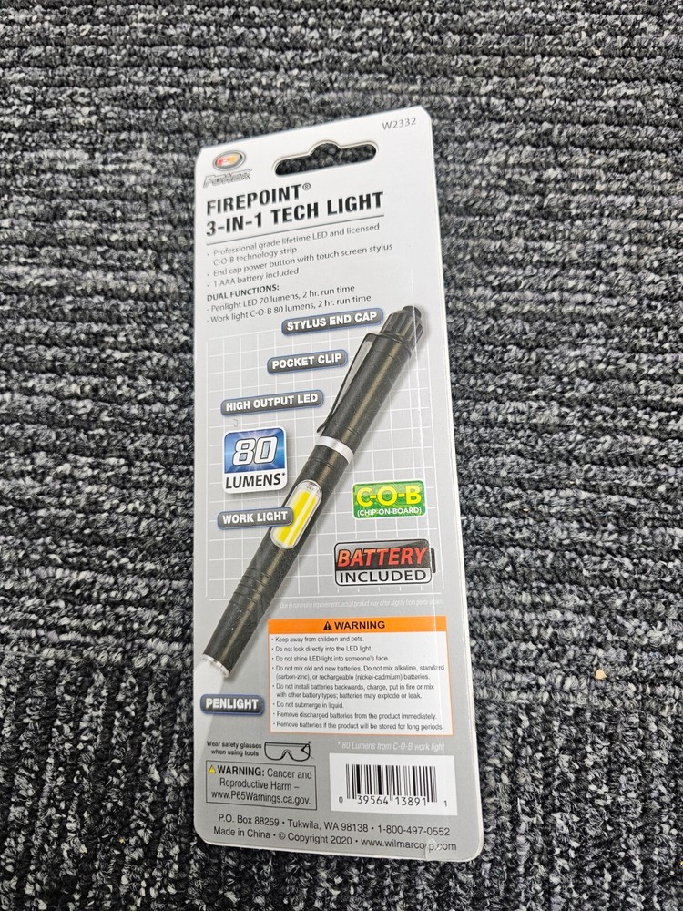 (QTY 5) Performance Tool Professional Grade LED Penlight W2332 COB Technology